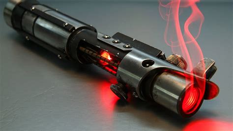 Black blow torch, lightsaber, Star Wars, red, digital art HD wallpaper ...