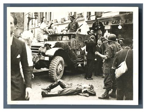 Libération De Paris Août 1944 Par Photographie Originale Original