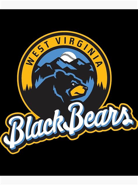 "The-West Virginia Black Bears-Baseball Logo" Poster for Sale by elihmalihaah | Redbubble