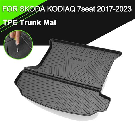 Car Rear Trunk Cover Mat Rubber TPE Non Slip Waterproof Cargo Liner