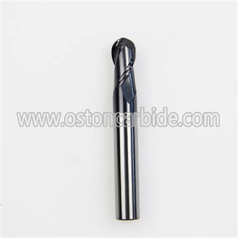 HRC45 2 Flutes Black Tungsten Carbide Ball Nose End Mills