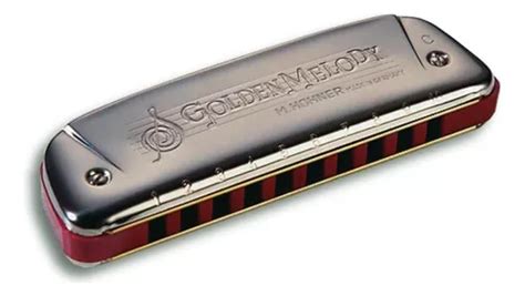 Gaita De Boca Hohner Harm Nica Golden Melody A L Mercadolivre