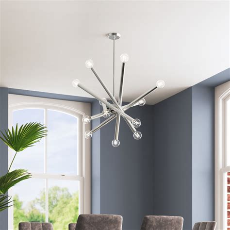 Wade Logan Aufmann Light Dimmable Sputnik Modern Linear