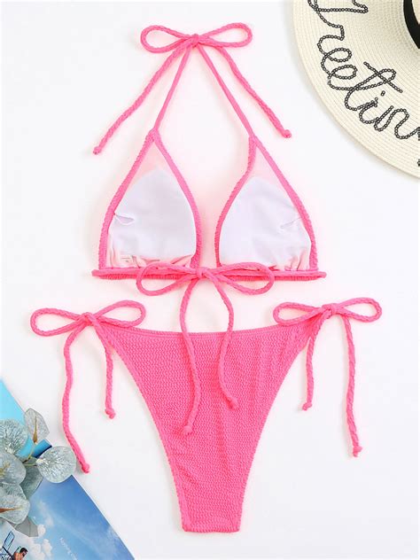 Costume Da Bagno Bikini Per Donna Costumi Da Bagno Sexy Estivi Azzurri