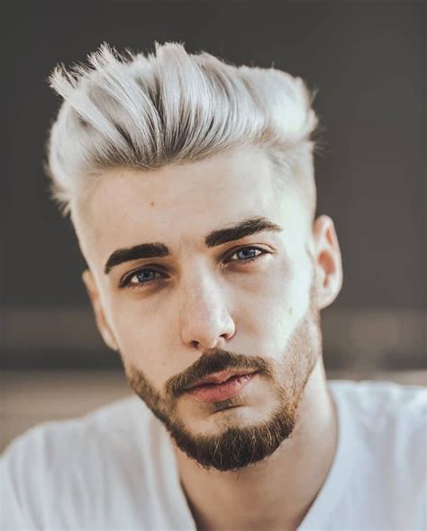 Cabelo platinado masculino Inspirações e cuidados Men hair color