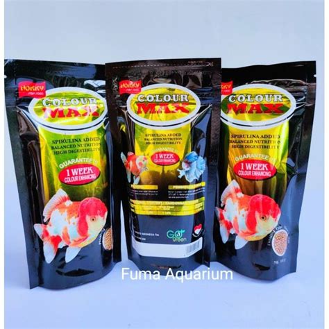 Jual Pakan Ikan Pellet Ikan HOKKY COLOUR MAX 100gr Shopee Indonesia