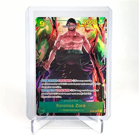 RORONOA ZORO OP06 118 Alternate Art Secret Rare Eng OP06 Wings Of The