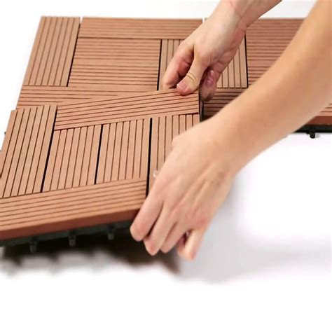 Wpc Terrace Plastic Wood Plank Flooring Anti Uv Wood Plastic Composite