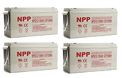 NPP NPG12 150Ah AGM Rechargeable Gel Deep Cycle 12V 150Ah Battery With