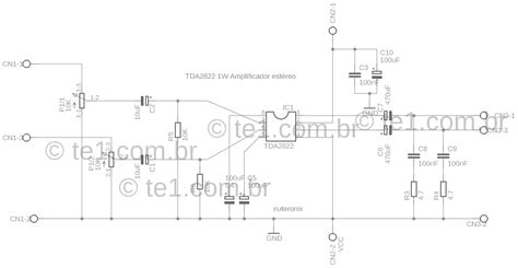 Amplificador Est Reo Ci Tda Volume Toni Eletr Nica