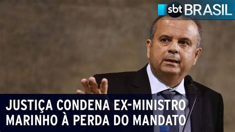 Justiça condena ex ministro Marinho à perda do mandato SBT Brasil 02