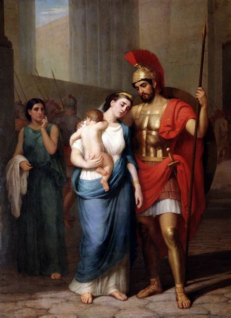 Farewell Of Hector And Andromache 1863 Sergey Postnikov Russian