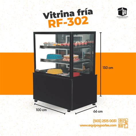 Rf Vitrina M Vidrio Doble Total Inox Linea Suprema