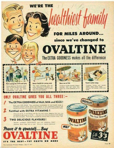 60 Ovaltine Ideas Ovaltine Vintage Advertisements Vintage Ads