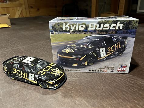 2023 Camaro ZL1 Kyle Busch 8 3CHI Paint Scheme Plastic Model Car