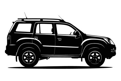 Suv Car Silhouette Vector Art At Vecteezy