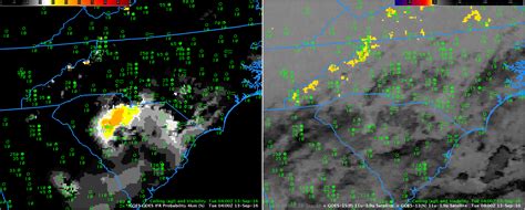 Radiation Fog over South Carolina | GOES-R Fog Product Examples