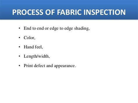 4 Point System For Fabric Inspection