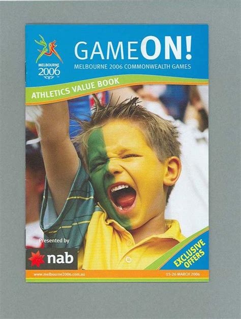 Booklet Game On Athletics Value Book 2006 Melbourne Commonwealth