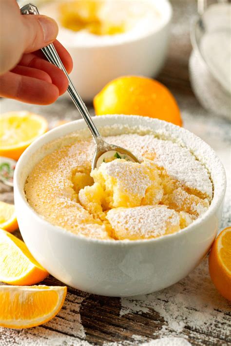 Gooey Lemon Soufflé Pudding Cakes Sweet Tooth Girl