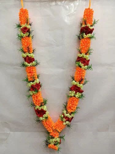 Satin Ribbon Artificial Flower Garland at Rs 80 piece आरटफशयल फल