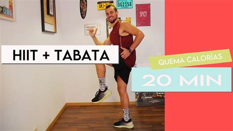 QUEMA CALORIAS EN 20 MINUTOS CARDIO HIIT TABATA YouTube