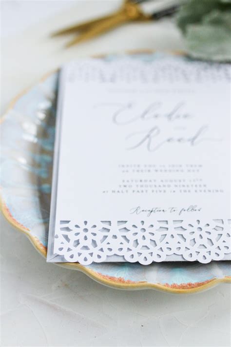 Diy Laser Cut Wedding Invitations Pipkin Paper Company