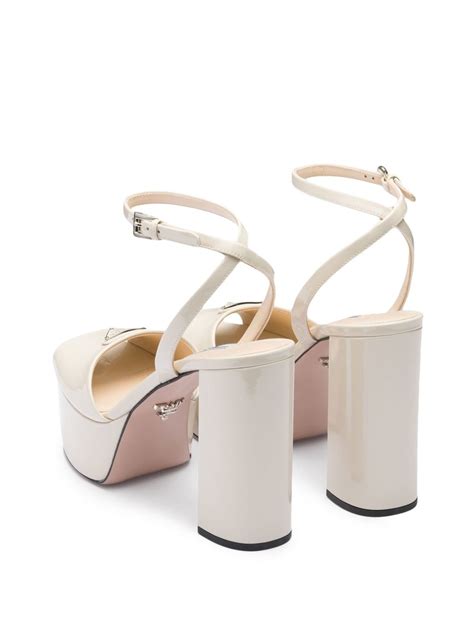 Prada Patent Leather Platform Sandals Farfetch