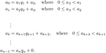 The Extended Euclidean Algorithm