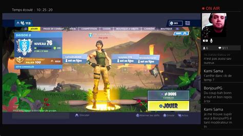 Livefr Fortnite Live H Venez Me Soutenir Partie Youtube