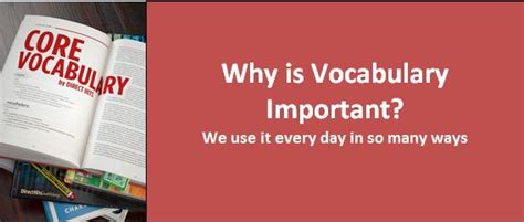 Why Is Vocabulary Important Cardinal Publishers Group