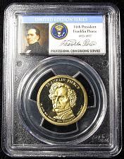 S Presidential Dollar Franklin Pierce Golden Dollar Coin Value