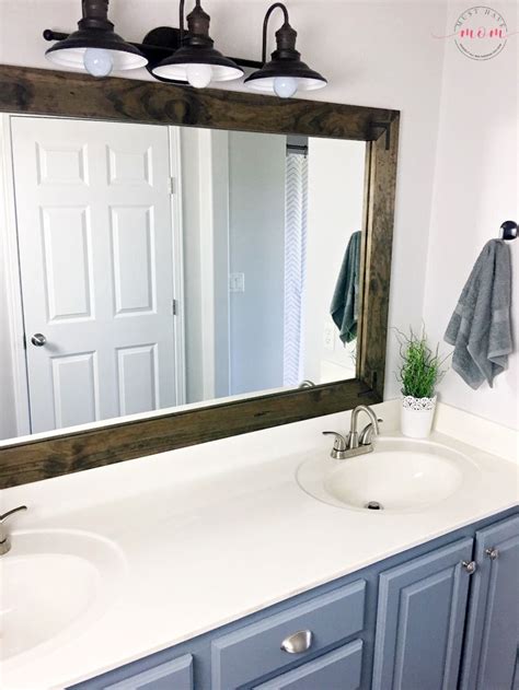 Round Bathroom Mirrors Farmhouse / DIY Farmhouse Bathroom Vanity Light ...