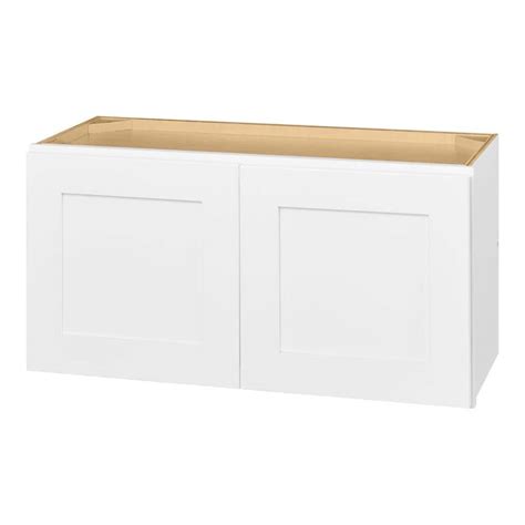 Hampton Bay Avondale Shaker Alpine White Ready To Assemble Plywood 30 X