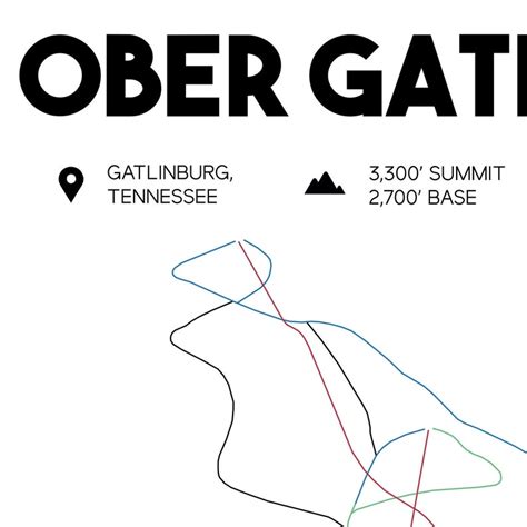 Ober Gatlinburg Printable Ski Trail Map Ober Gatlinburg - Etsy