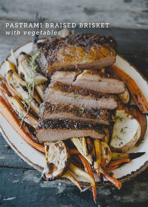 PASTRAMI BRAISED BRISKET WITH VEGETABLES - The Kitchy Kitchen