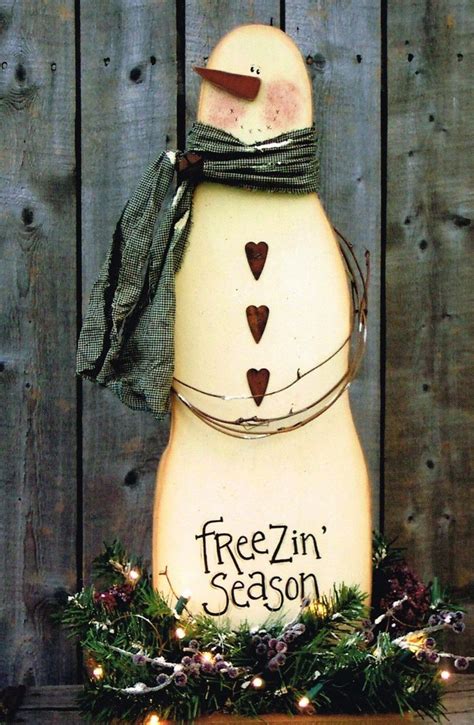 Christmas Winter Snowman Tall ~ Wood Pattern~ Wood Snowman Snowmen Patterns Christmas