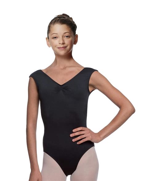 Girls Pinch Front Cap Sleeve Leotard Peyton Lulli