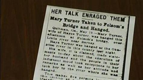 One Hundred Years Ago This Week Mary Turner Was Lynched By A White Mob