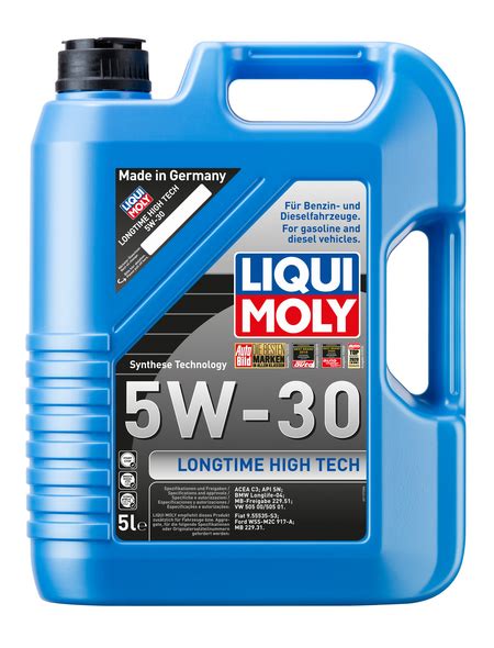 Liqui Moly Öl 5 L Kanister Longtime High Tech 5w 30 Hagebaude