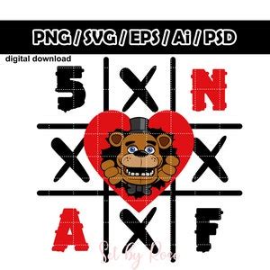 FNAF Tic Tac Toe Love FNAF Valentine Day Five Nights At Freddy S