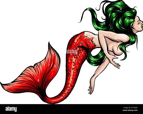 Vintage Mermaid Illustration Hi Res Stock Photography And Images Alamy