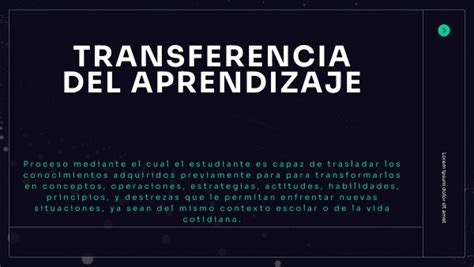 Transferencia Del Aprendizaje