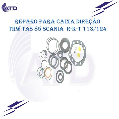 Reparo caixa de direção TRW TAS 85 Scania ATD Vedações