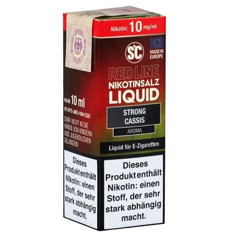 Sc Red Line Strong Cassis Mg Nikotinsalz Liquid