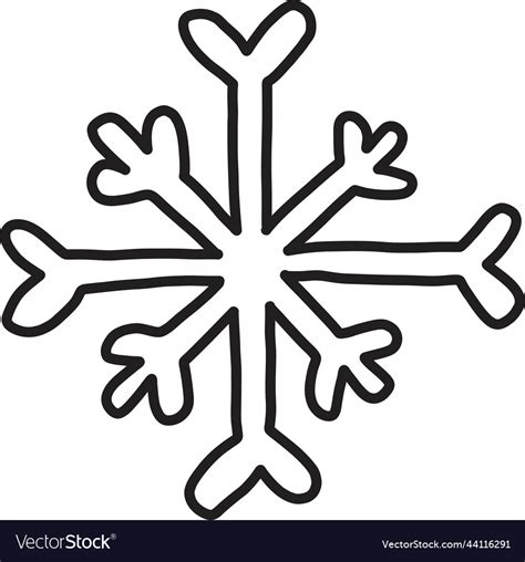 Hand Drawn Snowflakes Royalty Free Vector Image