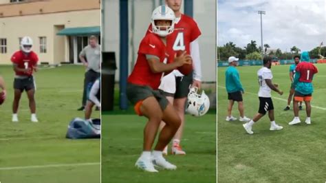 Tua Tagovailoa Best Plays Of Miami Dolphins Training Camp 👀 🔥 Youtube