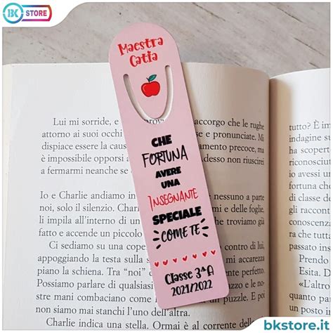 Segnalibro Personalizzato Per Una Maestra Speciale Con Nome E Classe