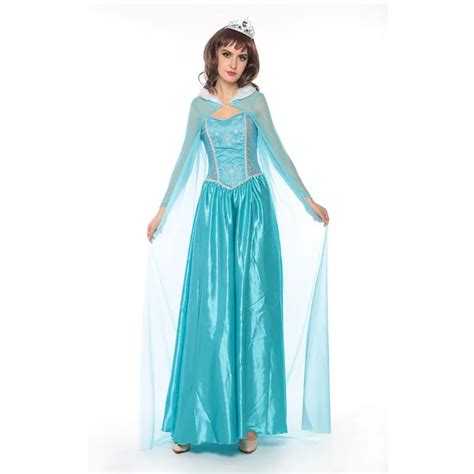 Buy Women Costume Ice Princess Long Dress Costume