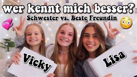 Wer Kennt Mich Besser😳 Meine Schwester Vs Lisa 💞 Mit Bestrafung